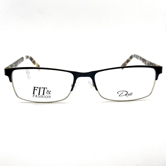 Dea DE-02040 Butterfly Eyeglass Frame Full Metal Spring Black Tortoise 57-18-145 - Picture 1 of 12